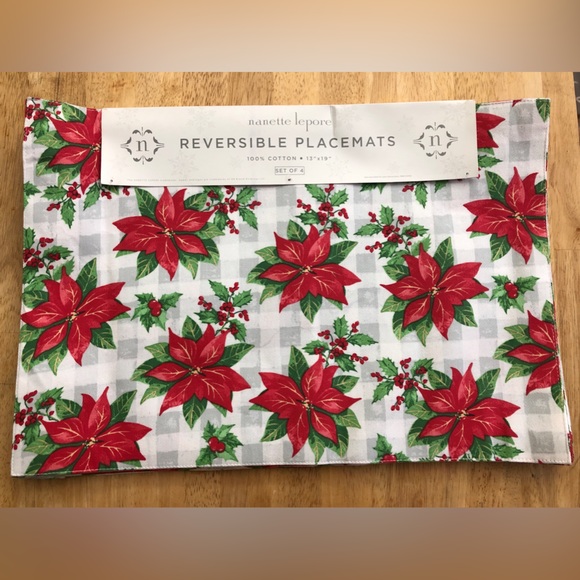 Nanette Lepore Reversible placemats - Picture 1 of 7